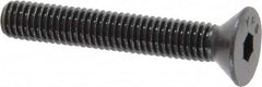 Value Collection - #10-32 UNF Hex Socket Drive, 82° Flat Screw - Alloy Steel, Black Oxide Finish, Fully Threaded, 1-1/4" OAL - Benchmark Tooling