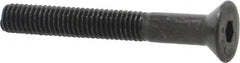 Value Collection - #10-32 UNF Hex Socket Drive, 82° Flat Screw - Alloy Steel, Black Oxide Finish, Partially Threaded, 1-1/2" OAL - Benchmark Tooling