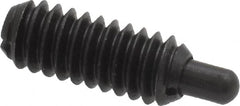 Gibraltar - 1/4-20, 5/8" Thread Length, 3/16" Plunger Projection, Steel Threaded Spring Plunger - 0.119" Max Plunger Diam, 0.5 Lb Init End Force, 6 Lb Final End Force - Benchmark Tooling