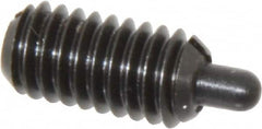 Gibraltar - 5/16-18, 5/8" Thread Length, 3/16" Plunger Projection, Steel Threaded Spring Plunger - Benchmark Tooling