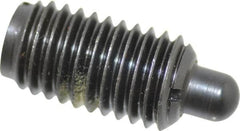 Gibraltar - 5/8-11, 1-1/8" Thread Length, 5/16" Plunger Projection, Steel Threaded Spring Plunger - 0.31" Max Plunger Diam, 3.5 Lb Init End Force, 26 Lb Final End Force - Benchmark Tooling