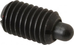 Gibraltar - 1/2-13, 13/16" Thread Length, 1/4" Plunger Projection, Steel Threaded Spring Plunger - 1/4" Max Plunger Diam, 1.7 Lb Init End Force, 8.5 Lb Final End Force - Benchmark Tooling