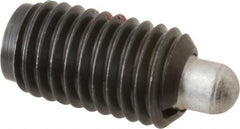 Gibraltar - 5/8-11, 1-1/8" Thread Length, 5/16" Plunger Projection, Steel Threaded Spring Plunger - 0.31" Max Plunger Diam, 2 Lb Init End Force, 10.5 Lb Final End Force - Benchmark Tooling