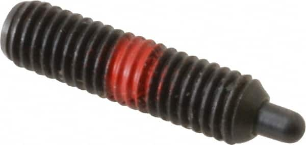 Gibraltar - 5/16-18, 5/8" Thread Length, 3/16" Plunger Projection, Steel Threaded Spring Plunger - Benchmark Tooling