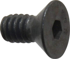 Value Collection - 1/4-20 UNC Hex Socket Drive, 82° Flat Screw - Alloy Steel, Black Oxide Finish, Fully Threaded, 1/2" OAL - Benchmark Tooling