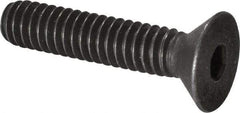 Value Collection - 1/4-20 UNC Hex Socket Drive, 82° Flat Screw - Alloy Steel, Black Oxide Finish, Fully Threaded, 1-1/4" OAL - Benchmark Tooling