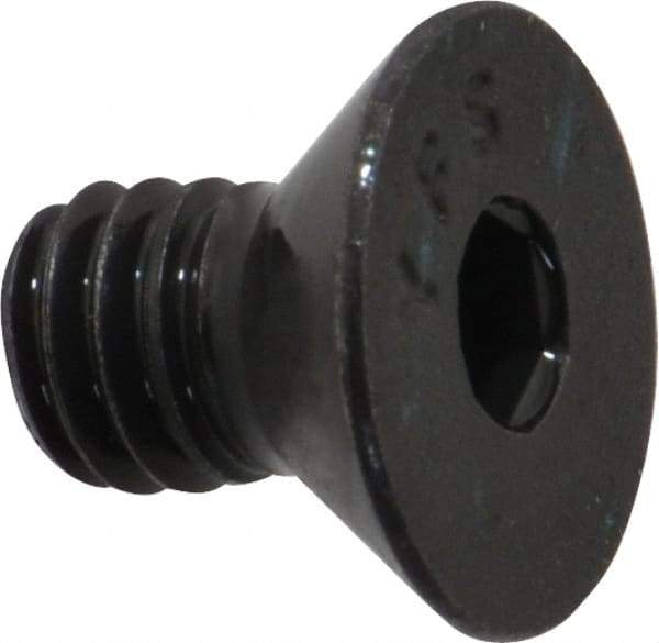 Value Collection - 5/16-18 UNC Hex Socket Drive, 82° Flat Screw - Alloy Steel, Black Oxide Finish, Fully Threaded, 1/2" OAL - Benchmark Tooling