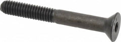 Value Collection - 5/16-18 UNC Hex Socket Drive, 82° Flat Screw - Alloy Steel, Black Oxide Finish, Partially Threaded, 2-1/2" OAL - Benchmark Tooling
