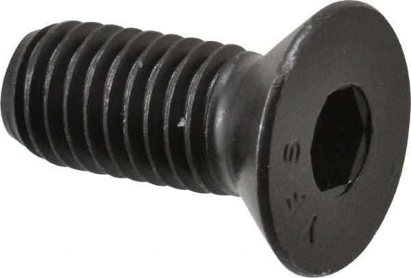 Value Collection - 1/2-13 UNC Hex Socket Drive, 82° Flat Screw - Alloy Steel, Black Oxide Finish, Fully Threaded, 1-1/4" OAL - Benchmark Tooling