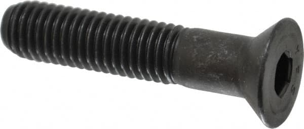 Value Collection - 1/2-13 UNC Hex Socket Drive, 82° Flat Screw - Alloy Steel, Black Oxide Finish, Partially Threaded, 2-1/2" OAL - Benchmark Tooling