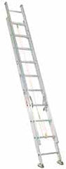 Made in USA - 40' High, Type IA Rating, Aluminum Extension Ladder - Benchmark Tooling