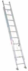 Made in USA - 40' High, Type II Rating, Aluminum Extension Ladder - Benchmark Tooling