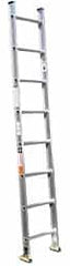 Made in USA - 8' High, Type IA Rating, Aluminum Extension Ladder - Benchmark Tooling