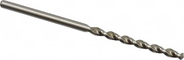 Accupro - 2.5mm 130° Cobalt Jobber Drill - Bright Finish, Right Hand Cut, Parabolic Flute, Straight Shank, 2-1/4" OAL, Split Point - Benchmark Tooling
