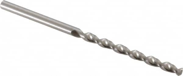 Accupro - 2.8mm 130° Cobalt Jobber Drill - Bright Finish, Right Hand Cut, Parabolic Flute, Straight Shank, 2-13/32" OAL, Split Point - Benchmark Tooling