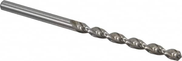 Accupro - 3/16" 130° Cobalt Jobber Drill - Bright Finish, Right Hand Cut, Parabolic Flute, Straight Shank, 3-3/8" OAL, Split Point - Benchmark Tooling