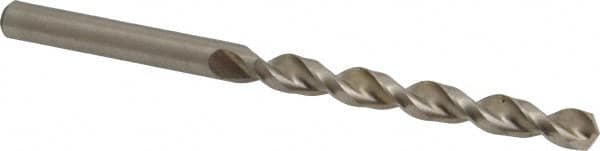 Accupro - 7mm 130° Cobalt Jobber Drill - Bright Finish, Right Hand Cut, Parabolic Flute, Straight Shank, 4-19/64" OAL, Split Point - Benchmark Tooling