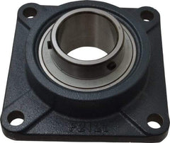 Value Collection - 2-7/16" ID, 6-7/8" OAW x 6-7/8" OAL x 6-7/8" OAH 4-Bolt High Temperature Flange Bearing - 7,970 Lb Static Cap, 11,550 Lb Dyn Cap, 5-5/8" Btw Mnt Hole Ctrs, 1-9/64" Base-to-Ctr Ht, Cast Iron - Benchmark Tooling