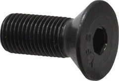 Value Collection - 3/8-24 UNF Hex Socket Drive, 82° Flat Screw - Alloy Steel, Black Oxide Finish, Fully Threaded, 1" OAL - Benchmark Tooling