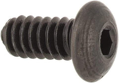 Value Collection - #4-40 UNC Hex Socket Drive, Button Screw - Alloy Steel, Black Oxide Finish, Fully Threaded, 1/4" Length Under Head - Benchmark Tooling