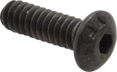 Value Collection - #4-40 UNC Hex Socket Drive, Button Screw - Alloy Steel, Black Oxide Finish, Fully Threaded, 3/8" Length Under Head - Benchmark Tooling