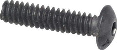 Value Collection - #4-40 UNC Hex Socket Drive, Button Screw - Alloy Steel, Black Oxide Finish, Fully Threaded, 1/2" Length Under Head - Benchmark Tooling