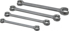 Blackhawk by Proto - 4 Piece, 3/8" x 7/16" to 3/4" x 1", Flare Nut Wrench Set - Inch Measurement Standard, Full Polish Finish, Comes in Vinyl Roll - Benchmark Tooling