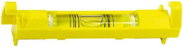 Stanley - 1 Vial, 3" Long, Plastic Line Level - 0.9" High x 3.45" Wide, Yellow - Benchmark Tooling