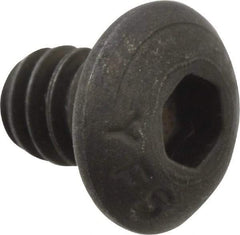 Value Collection - #10-24 UNC Hex Socket Drive, Button Screw - Alloy Steel, Black Oxide Finish, Fully Threaded, 1/4" Length Under Head - Benchmark Tooling