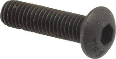 Value Collection - #10-32 UNF Hex Socket Drive, Button Screw - Alloy Steel, Black Oxide Finish, Fully Threaded, 3/4" Length Under Head - Benchmark Tooling