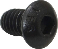 Value Collection - 5/16-18 UNC Hex Socket Drive, Button Screw - Alloy Steel, Black Oxide Finish, Fully Threaded, 1/2" Length Under Head - Benchmark Tooling