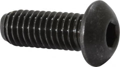 Value Collection - 3/8-16 UNC Hex Socket Drive, Button Screw - Alloy Steel, Black Oxide Finish, Fully Threaded, 1" Length Under Head - Benchmark Tooling
