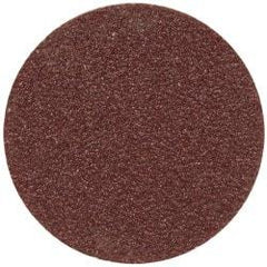 Merit Abrasives - 1" Disc Diam, 100 Grit, Aluminum Oxide Quick Change Disc - Type P Attaching System, Coated, Fine Grade, 40,000 RPM - Benchmark Tooling