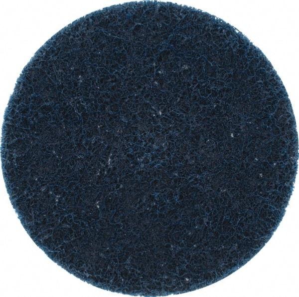 Merit Abrasives - 3" Disc Diam, Aluminum Oxide Quick Change Disc - Type P Attaching System, Nonwoven, Blue, Very Fine Grade, 20,000 RPM, XC Series - Benchmark Tooling