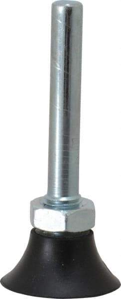 Merit Abrasives - 1" Diam Quick-Change Type P Disc Backing Pad - 1/4" Shank Diam, Medium Density, 40,000 RPM, Power-Lock Type 1 Compatible - Benchmark Tooling