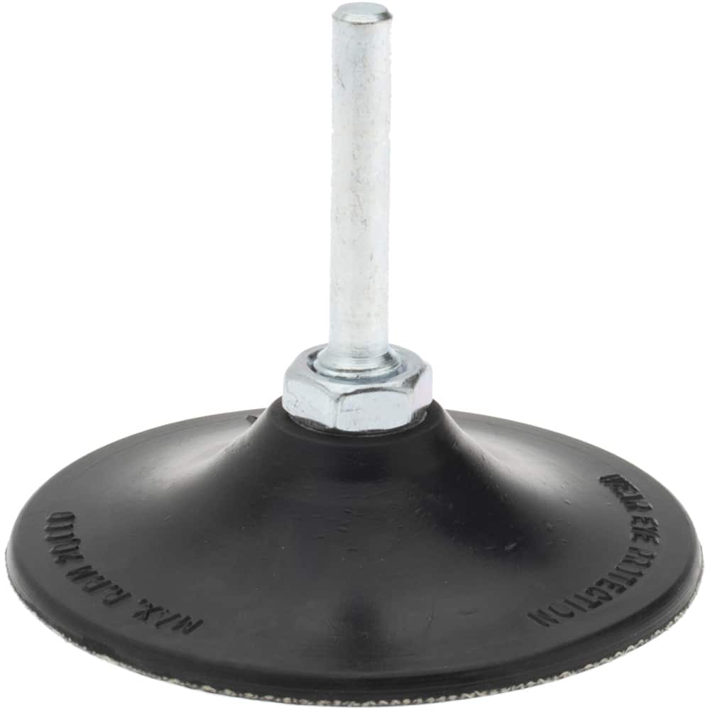 Merit Abrasives - 3" Diam Quick-Change Type P Disc Backing Pad - Benchmark Tooling