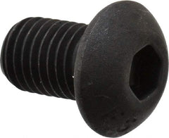 Value Collection - 5/16-24 UNF Hex Socket Drive, Button Screw - Alloy Steel, Black Oxide Finish, Fully Threaded, 1/2" Length Under Head - Benchmark Tooling