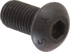 Value Collection - 5/16-24 UNF Hex Socket Drive, Button Screw - Alloy Steel, Black Oxide Finish, Fully Threaded, 5/8" Length Under Head - Benchmark Tooling