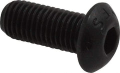 Value Collection - 5/16-24 UNF Hex Socket Drive, Button Screw - Alloy Steel, Black Oxide Finish, Fully Threaded, 3/4" Length Under Head - Benchmark Tooling