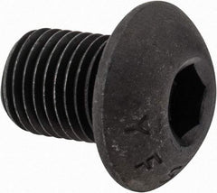 Value Collection - 3/8-24 UNF Hex Socket Drive, Button Screw - Alloy Steel, Black Oxide Finish, Fully Threaded, 1/2" Length Under Head - Benchmark Tooling