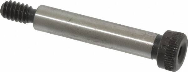 Value Collection - 1/4" Shoulder Diam x 1-1/4" Shoulder Length, #10-24 UNC, Hex Socket Shoulder Screw - 8 Alloy Steel, Uncoated, 0.357 to 3/8" Head Diam - Benchmark Tooling