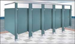 Bradley - Washroom Partition Steel Panel - 58-1/2 Inch Wide x 58 Inch High, ADA Compliant Stall Compatibility - Benchmark Tooling