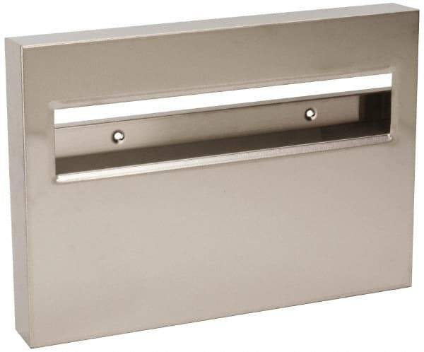 Made in USA - 500 Capacity Stainless Steel Toilet Seat Cover Dispenser - 11" High x 15-3/4" Wide 1-3/4" Deep - Benchmark Tooling