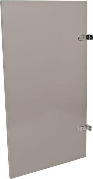 Bradley - Washroom Partition Steel Urinal Panel - 23 Inch Wide x 42 Inch High, ADA Compliant Stall Compatibility, Warm Gray - Benchmark Tooling