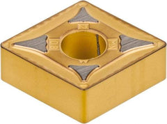 Kennametal - CNMG542 MN Grade KC9110 Carbide Turning Insert - TiCN/Al2O3/TiN Finish, 80° Diamond, 5/8" Inscr Circle, 1/4" Thick, 1/32" Corner Radius - Benchmark Tooling