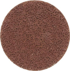 Made in USA - 1-1/2" Disc Diam, 600 Grit, Aluminum Oxide Quick Change Disc - Type S Attaching System, Coated, Brown, Super Fine Grade - Benchmark Tooling