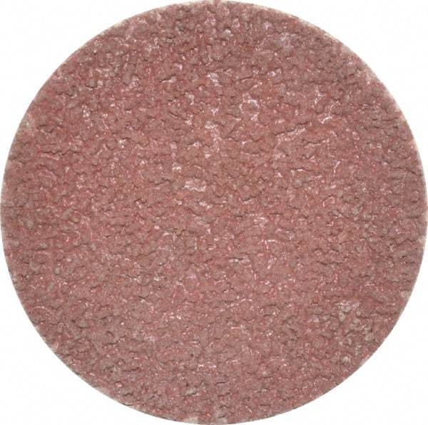 Made in USA - 2" Disc Diam, 120 Grit, Aluminum Oxide Quick Change Disc - Type S Attaching System, Coated, Brown, Fine Grade - Benchmark Tooling