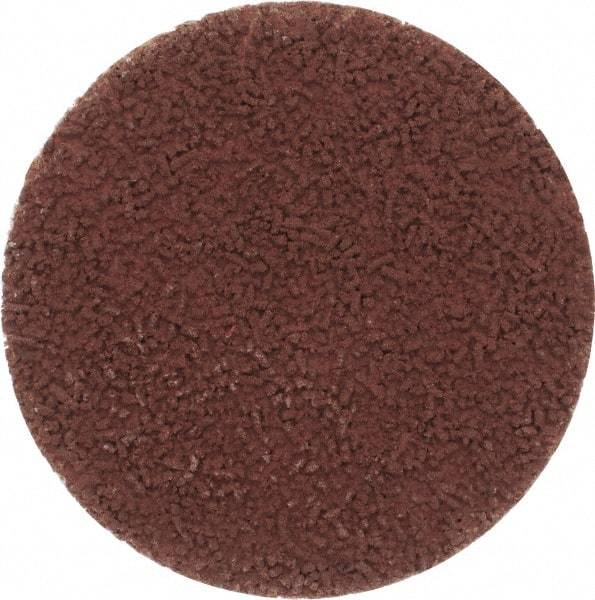Made in USA - 2" Disc Diam, 240 Grit, Aluminum Oxide Quick Change Disc - Type S Attaching System, Coated, Brown, Very Fine Grade - Benchmark Tooling