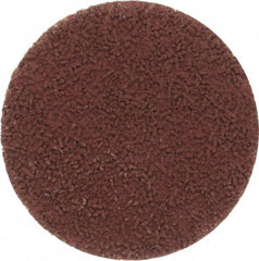 Made in USA - 2" Disc Diam, 240 Grit, Aluminum Oxide Quick Change Disc - Type S Attaching System, Coated, Brown, Very Fine Grade - Benchmark Tooling