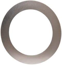 Made in USA - 0.005" Thick, 1-1/4" Inside x 1-3/4" OD, Round Shim - Uncoated 302/304 Stainless Steel - Benchmark Tooling